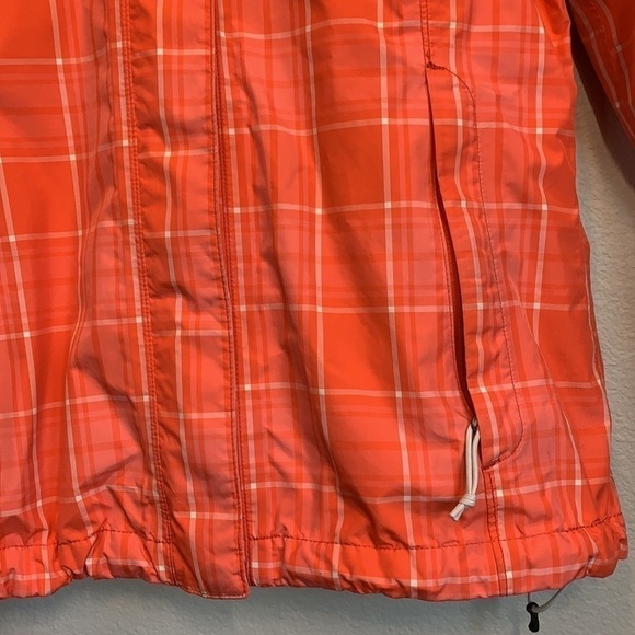 The North Face Resolve Plaid Hyvent Rain Jacket Orange, Size: Small - Picture 8 of 17